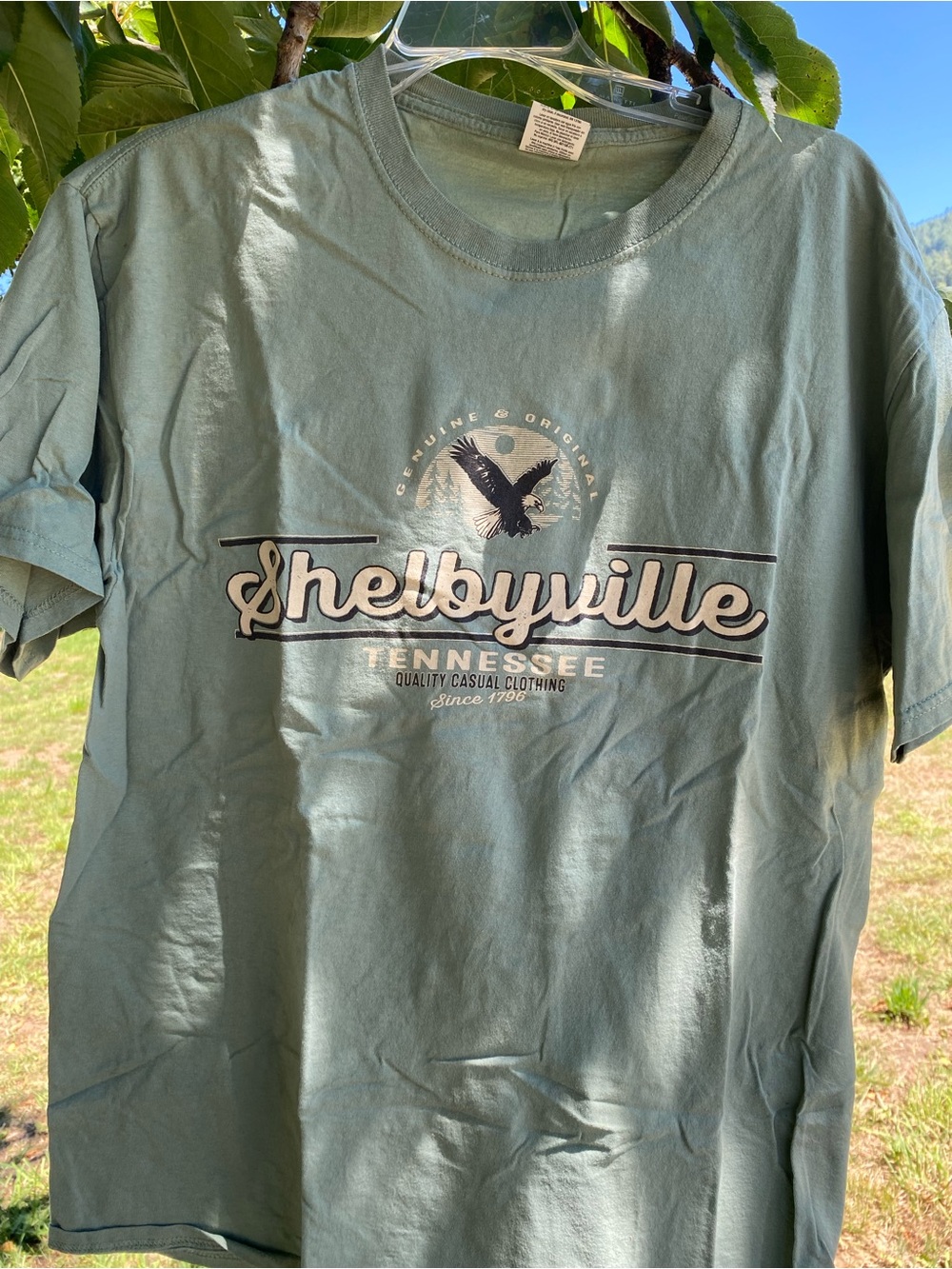 Fruit of the loom 100% cotton Shelbyville Tennessee Tee size large